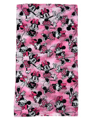 Disney Girls Kids Minnie Mouse All-Over Print Neck Gaiter Wrap Lightweight