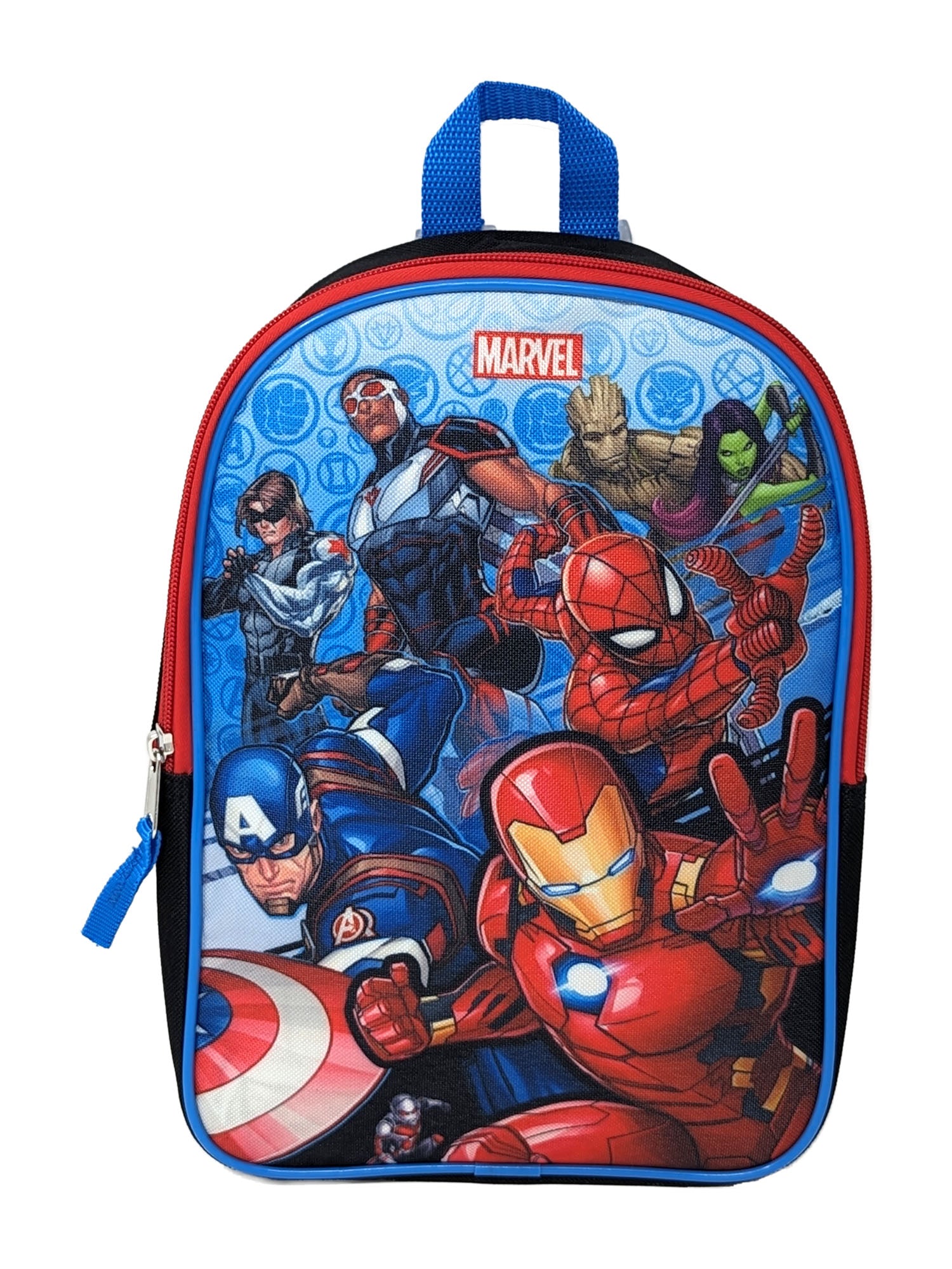 Marvel Avengers Backpack Iron Man Captain America Black Blue – Open and Clothing Marvel Avengers Backpack Iron Man Captain America Black Blue – Open and Clothing
