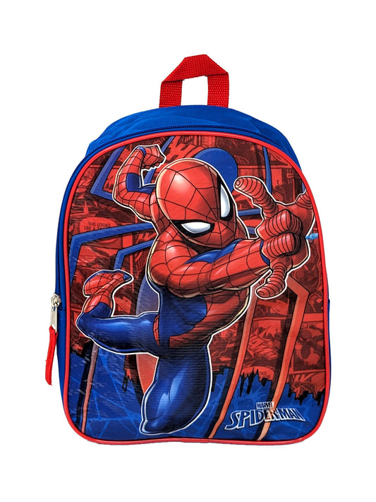 Marvel Spider-Man Toddler Small Backpack 11" Swinging Web Slinger