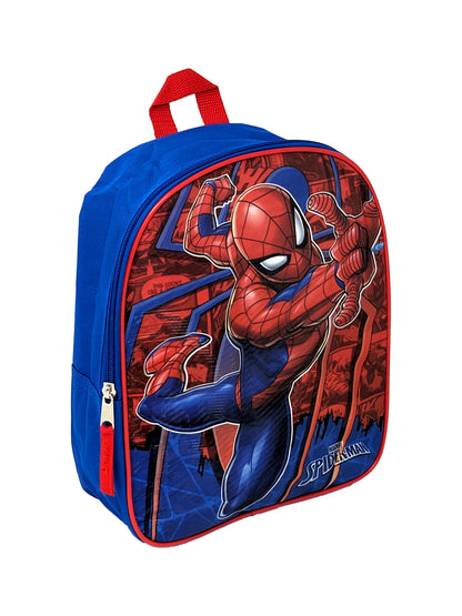 Marvel Spider-Man Small 11" Backpack Web Slinger w/ Sliding Pencil Case Set