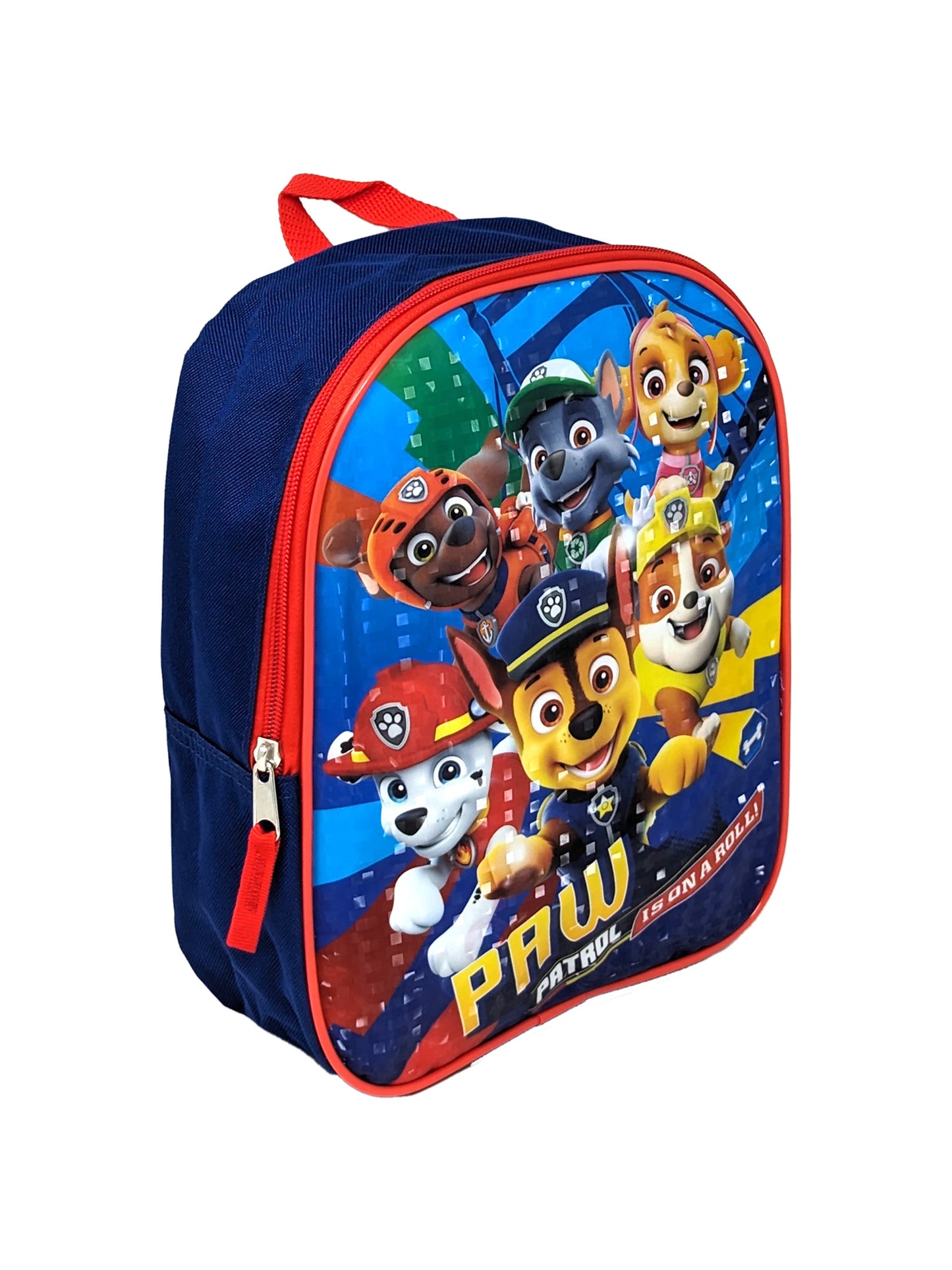 Paw Patrol 11" Mini Backpack On A Roll w/ Sliding Pencil Case School Set