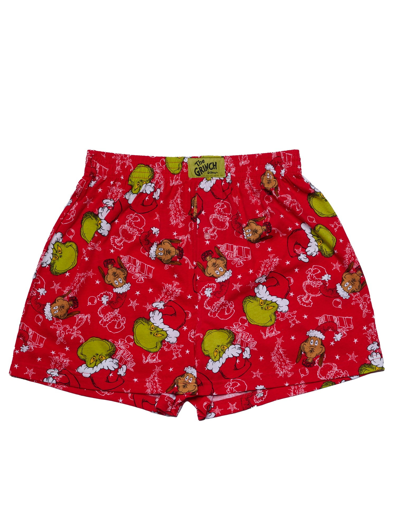Dr. Seuss The Grinch Slim Boxer Shorts Sleep Shorts Pajamas Christmas (Size XL Only)