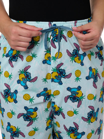 Women's Disney Stitch Pajama Pants Lounge Wear Hawaii