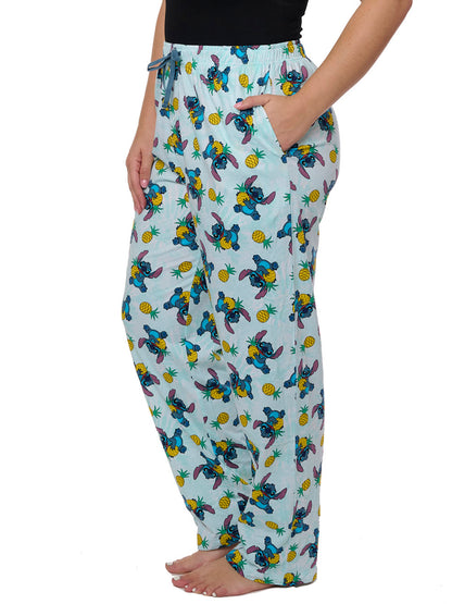 Women's Disney Stitch Pajama Pants Lounge Wear Hawaii