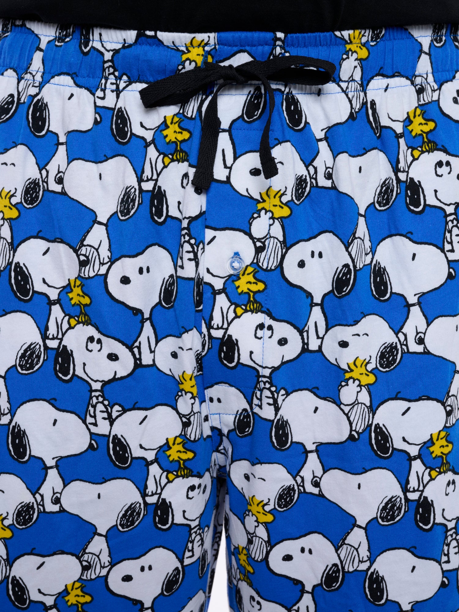 Men's Peanuts Snoopy & Woodstock Pajama Pants Lounge Wear Blue