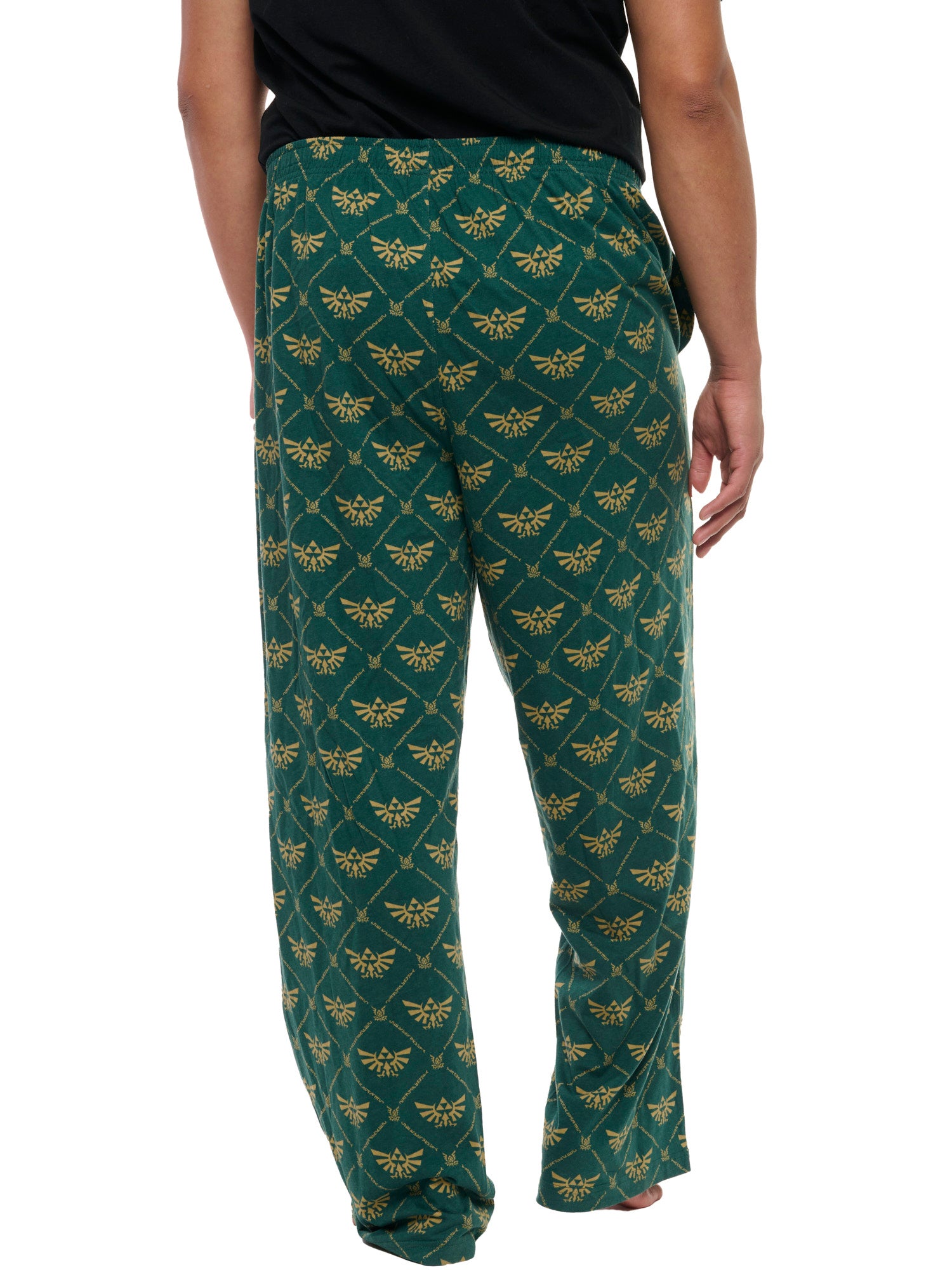 Men's Nintendo Zelda Pajama Pants Lounge Wear Sleepwear Green