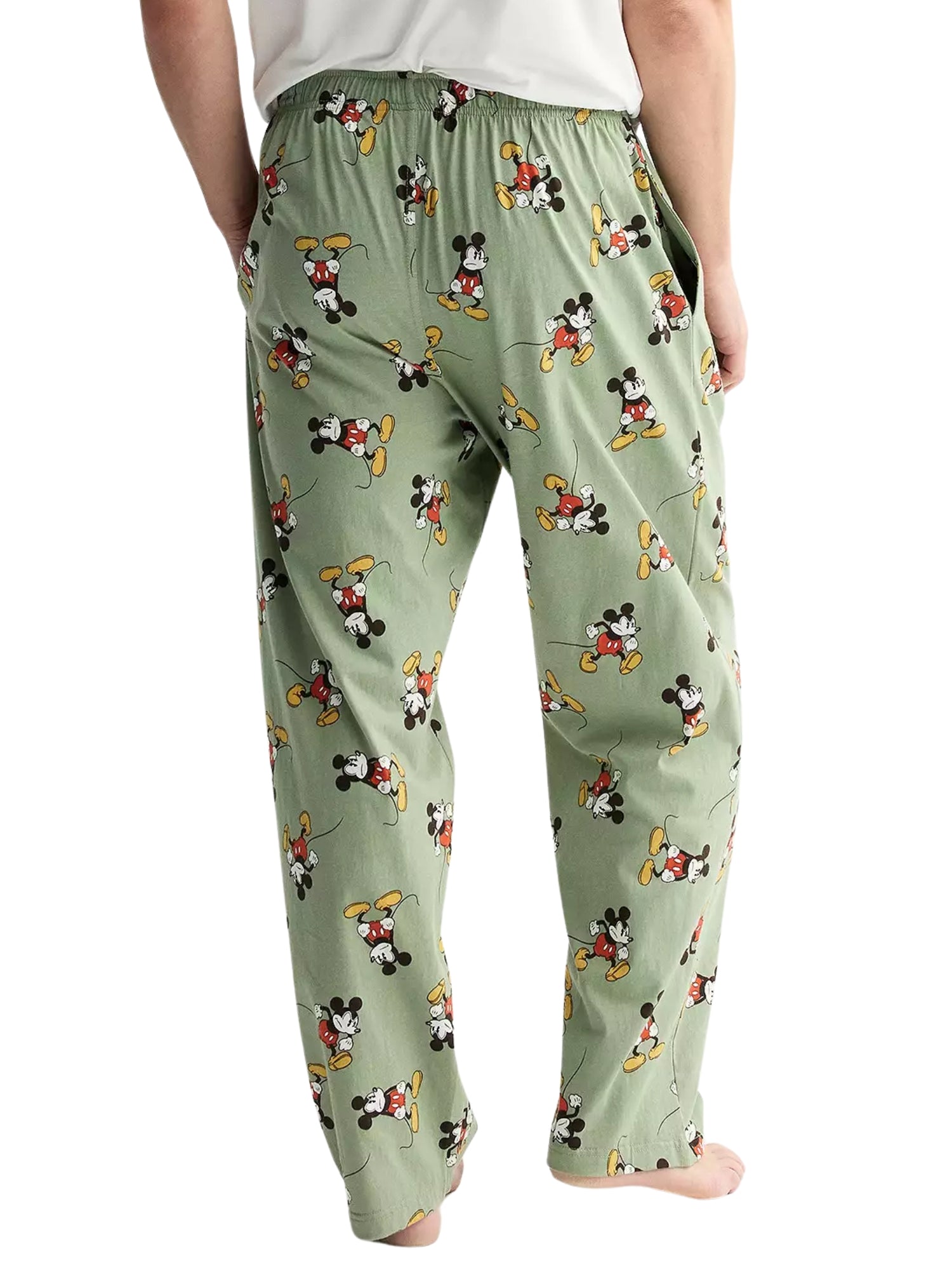 Disney Mickey Mouse Men’s Pajama Pants Sleepwear Loungewear Soft Green