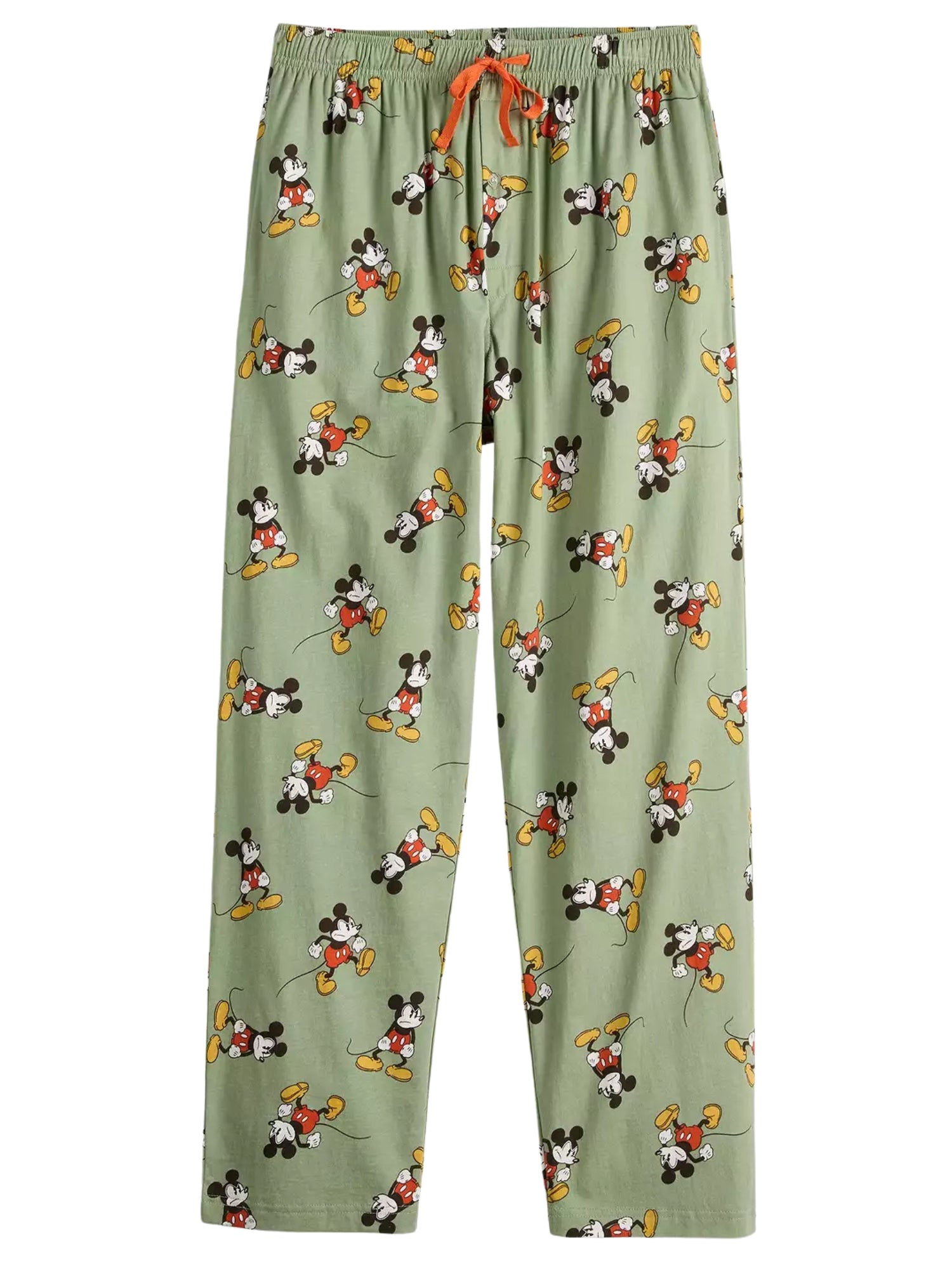 Disney Mickey Mouse Men’s Pajama Pants Sleepwear Loungewear Soft Green