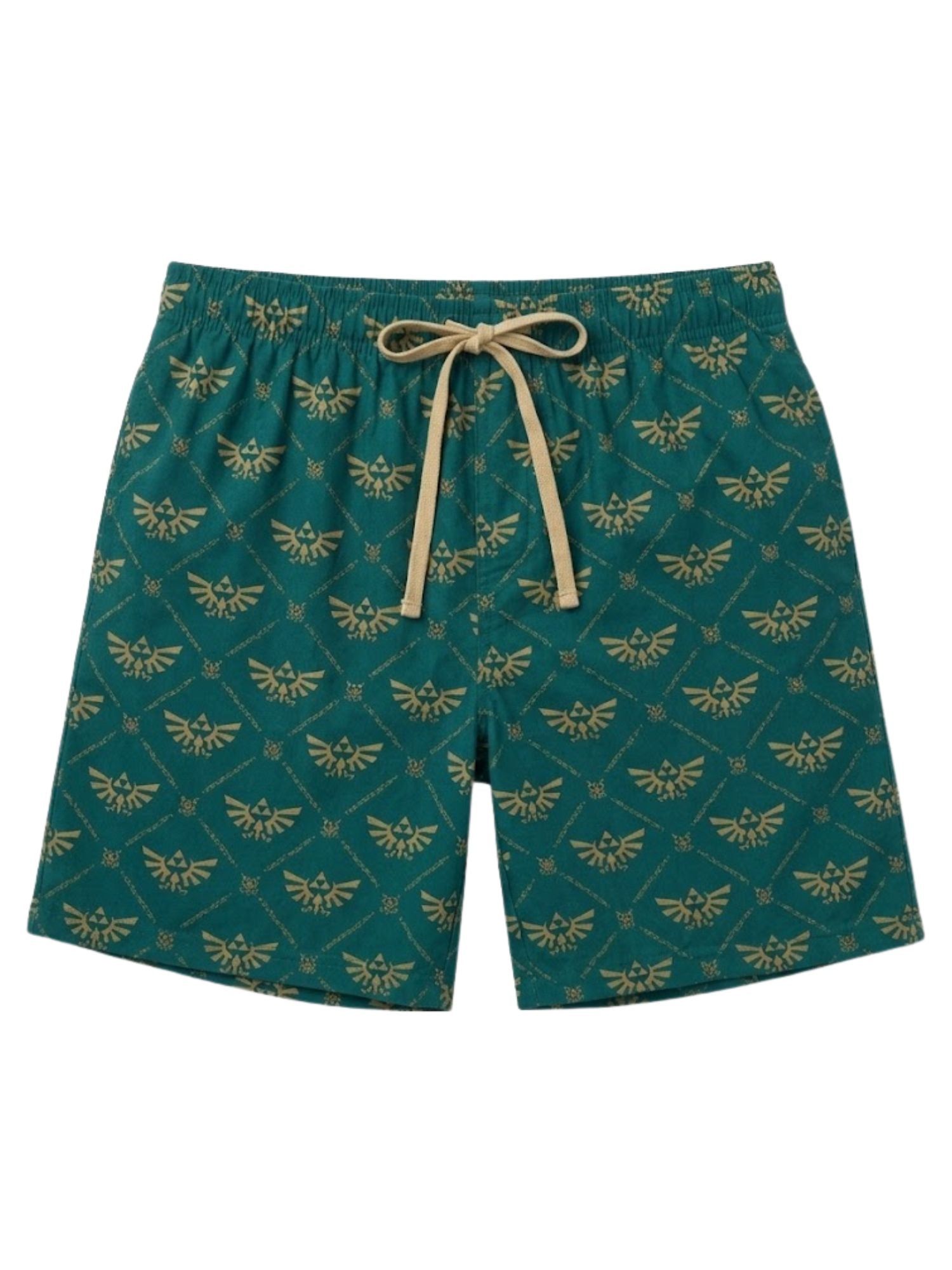Mens Nintendo The Legend of Zelda Sleep Shorts Royal Crest Allover Print Pajamas