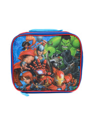 Avengers Insulated Lunch Bag Ms Marvel Hulk Thor w/ 2-Pack Snack Container Set