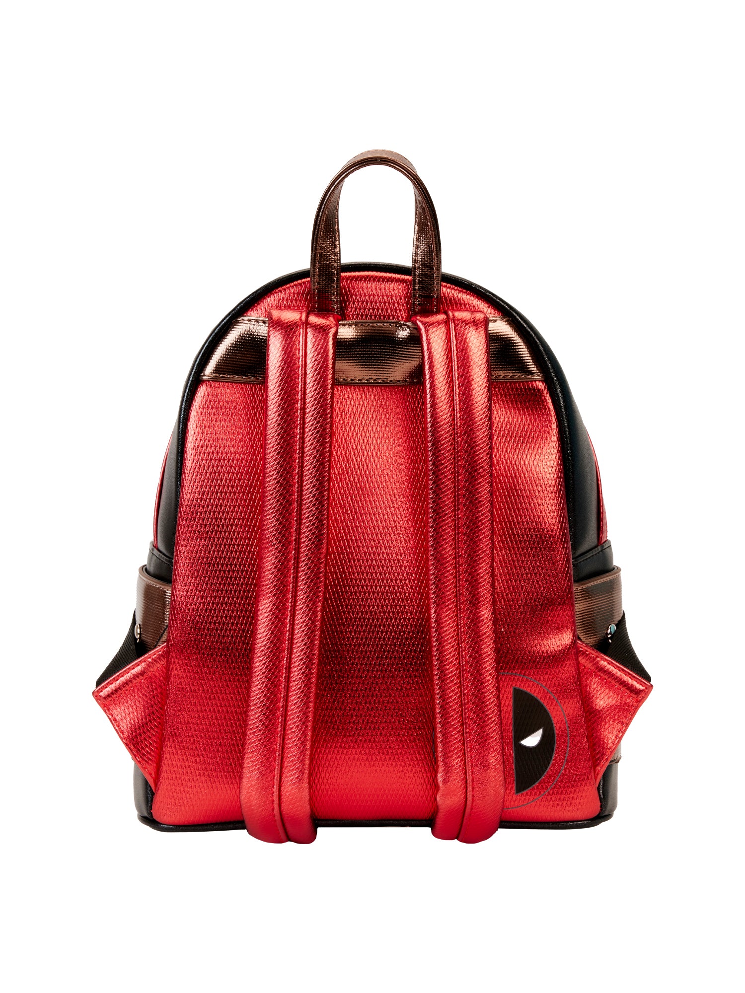 Loungefly x Marvel Deadpool Mini Backpack Handbag Metallic Red