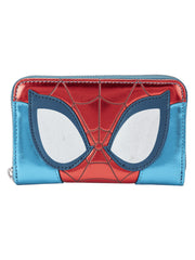 Loungefly x Marvel Spider-Man Shine Metallic Zip Around Wallet