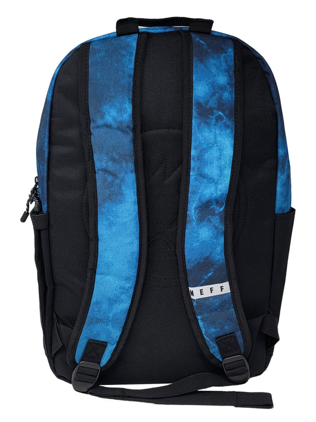 NEFF Tie Dye Backpack 18" Laptop Sleeve Boys Girls Teens Adult Blue Black