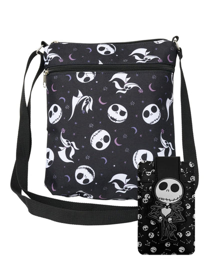 Women's Nightmare Before Christmas Passport Bag & Card Holder Wallet 2-Piece Set