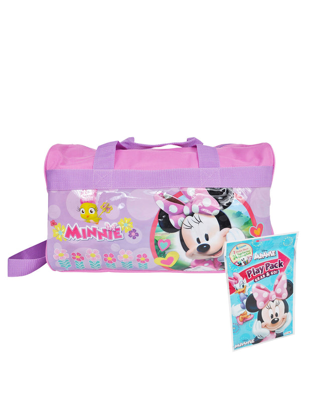 Disney Minnie Mouse 17" Duffel Bag & Grab-n-Go Play Pack 2-Piece Set