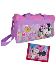 Disney Minnie Mouse Duffel Bag and Wallet Travel 2Pc Set