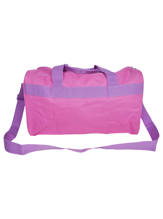 Minnie Mouse Disney Duffel Bag 17" Travel w/ Minnie Face Mask Wrap Gaiter Set