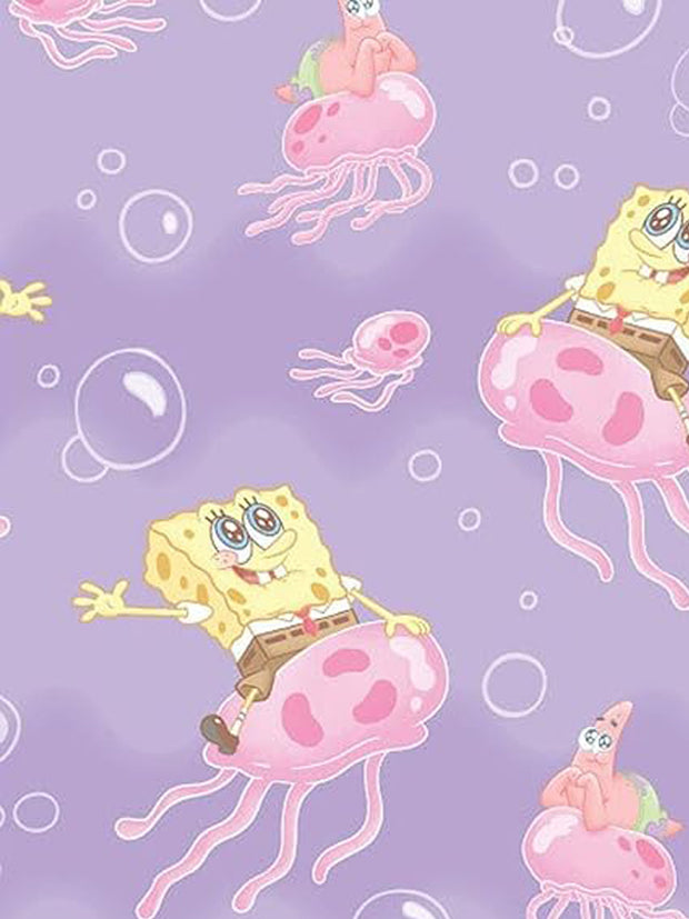 Loungefly x Spongebob Squarepants Pastel Jellyfishing Zip Around Wallet