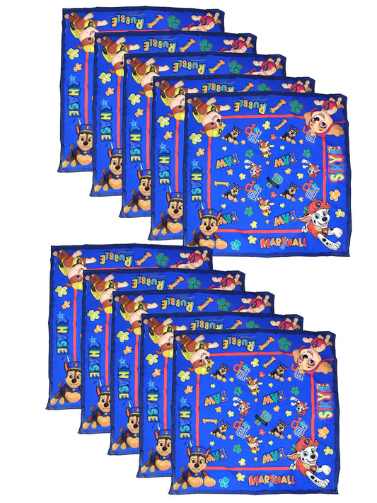 Kids Paw Patrol Bandana Face Cover Party Favors 10-Pack Set