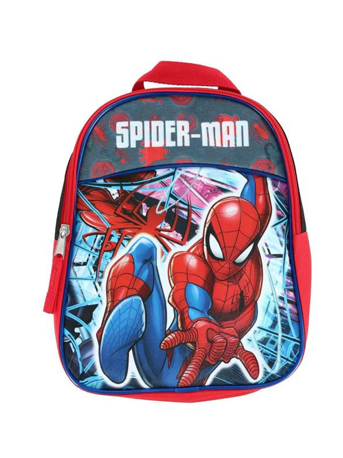 Spider-Man Mini 11" Backpack Boys w/ Marvel Insulated Lunch Bag Red Set