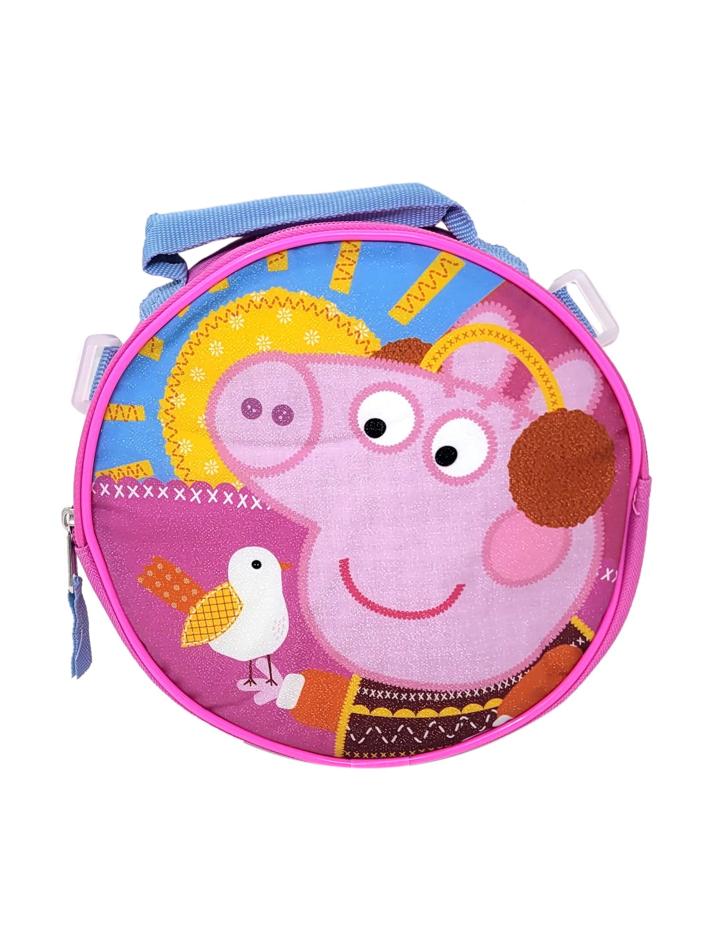 Peppa Pig Backpack with Detachable Insulated Lunch Bag Set Girls Pink 16"