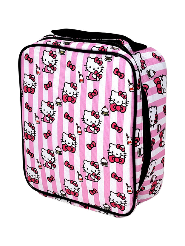 Hello Kitty Insulated Lunch Bag Vertical Cupcakes Girls Pink Sanrio