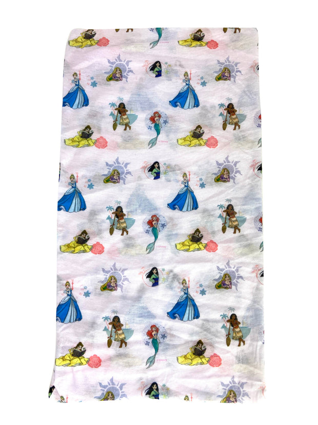 Kids Girls Disney Princess 10 Pack All-Over Print Neck Gaiter Wrap Lightweight