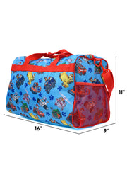 Boys Paw Paw Patrol Duffel Bag Carry-On Marshall w/ Retractable 6-Color Pen Set