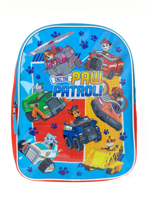 Paw Patrol Backpack 15" Chase Marshall Skye Everest Boy Girl Toddler School Bag