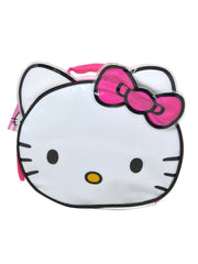 Pink Bow Hello Kitty Lunch Bag Insulated w/ 2-Pack Snack Food Containers Set