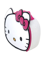 Hello Kitty Insulated Lunch Bag Girls White Pink Bow Sanrio Character Face