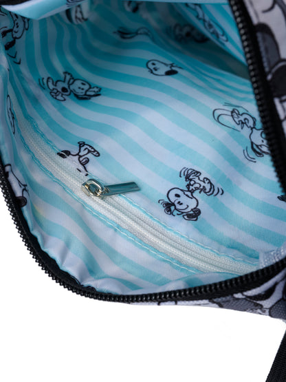 Women's Snoopy Passport Bag Travel Crossbody Purse Woodstock Passport Bag Gray