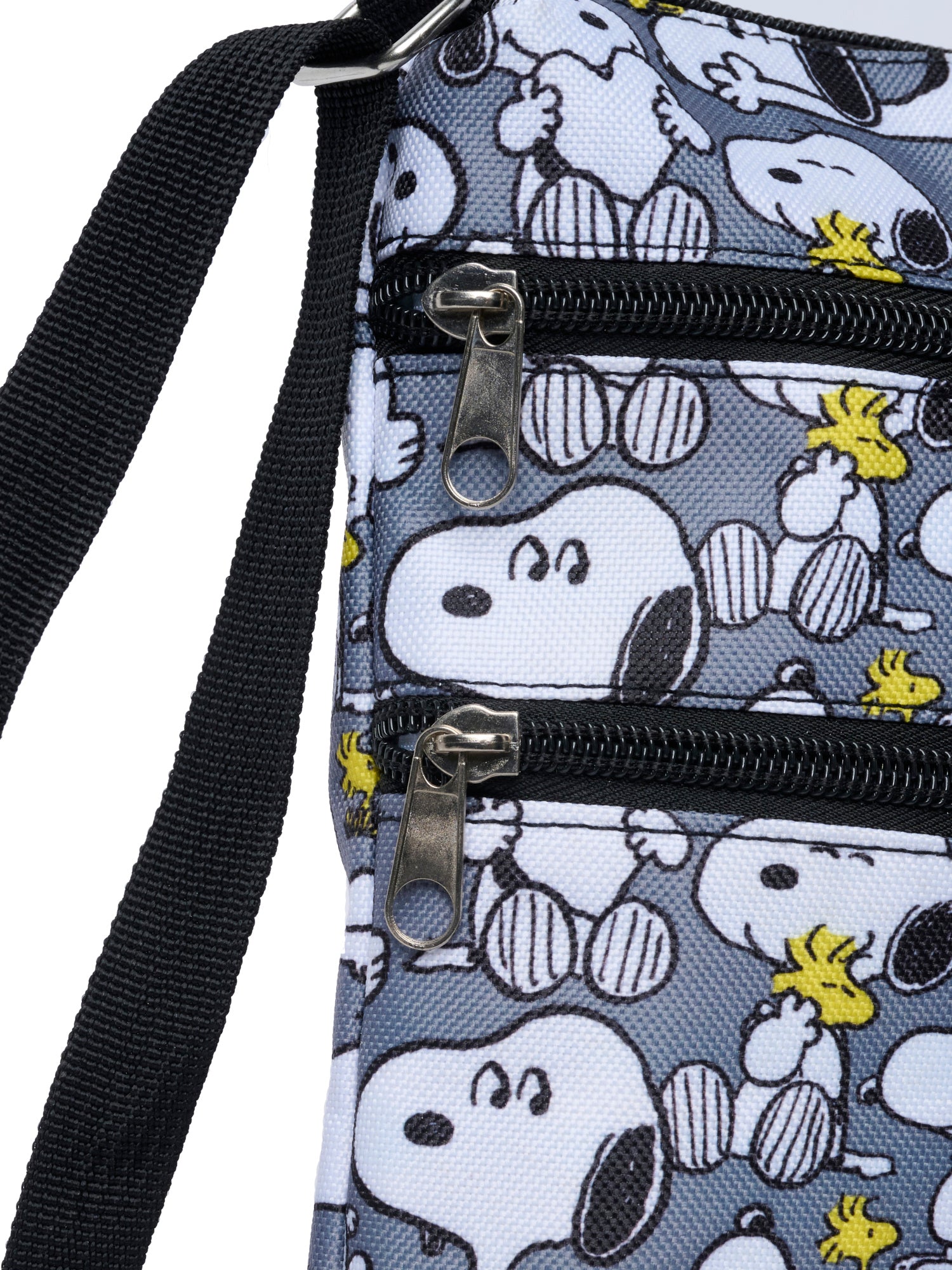Women's Snoopy Passport Bag Travel Crossbody Purse Woodstock Passport Bag Gray