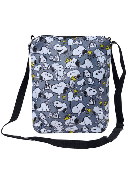 Women's Snoopy Passport Bag Travel Crossbody Purse Woodstock Passport Bag Gray