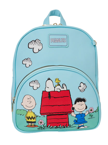 Peanuts Snoopy Mini Backpack Bag with Detachable Charm Woodstock Charlie Brown