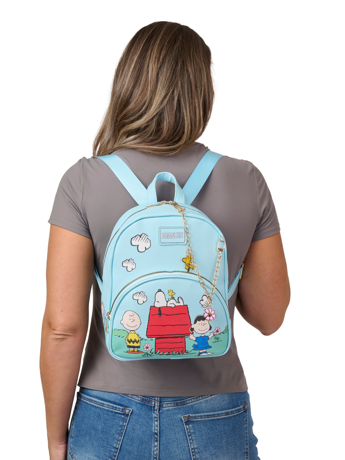 Peanuts Snoopy Mini Backpack Bag with Detachable Charm Woodstock Charlie Brown