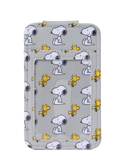 Snoopy Woodstock ID Card Case Wallet Card Holder Women Slim Travel