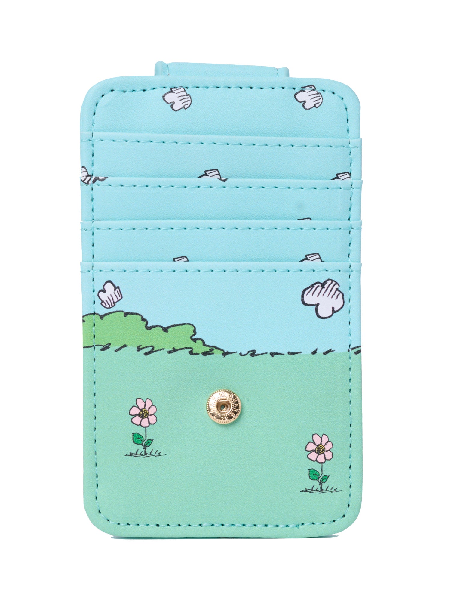Peanuts Snoopy Woodstock Doghouse Card Holder Wallet ID Window Slim Case