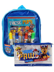 Paw Patrol Art Activity Mini Backpack Set w/ 3-Ring Zipper Pencil Pouch Set