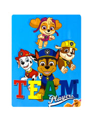 Kids Paw Patrol Throw Blanket 45" x 60" Nickelodeon Team Players Chase Rubble