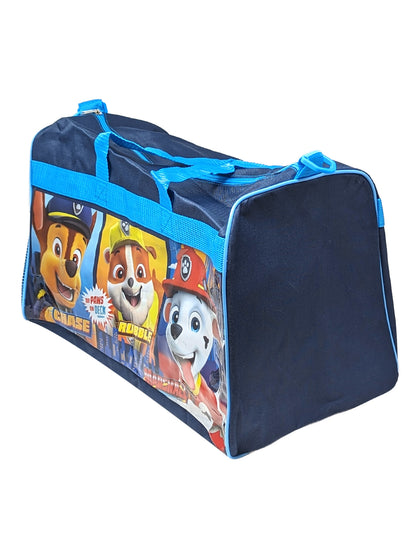 Nickelodeon Paw Patrol 17" Duffel Bag W/ Travel Mesh Zippper Pouch Set