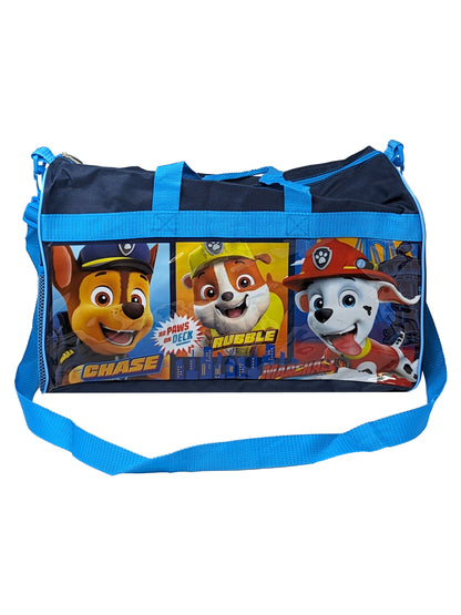 Nickelodeon Paw Patrol 17" Duffel Bag W/ Travel Mesh Zippper Pouch Set