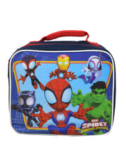 Spider-Man & Friends Backpack 11" w/ Marvel Spidey Insulated Lunch Bag Set