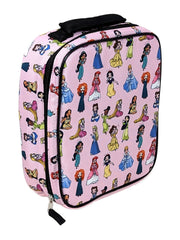 Disney Princesses Insulated Lunch Bag Vertical Girls Pink Rapunzel Tiana