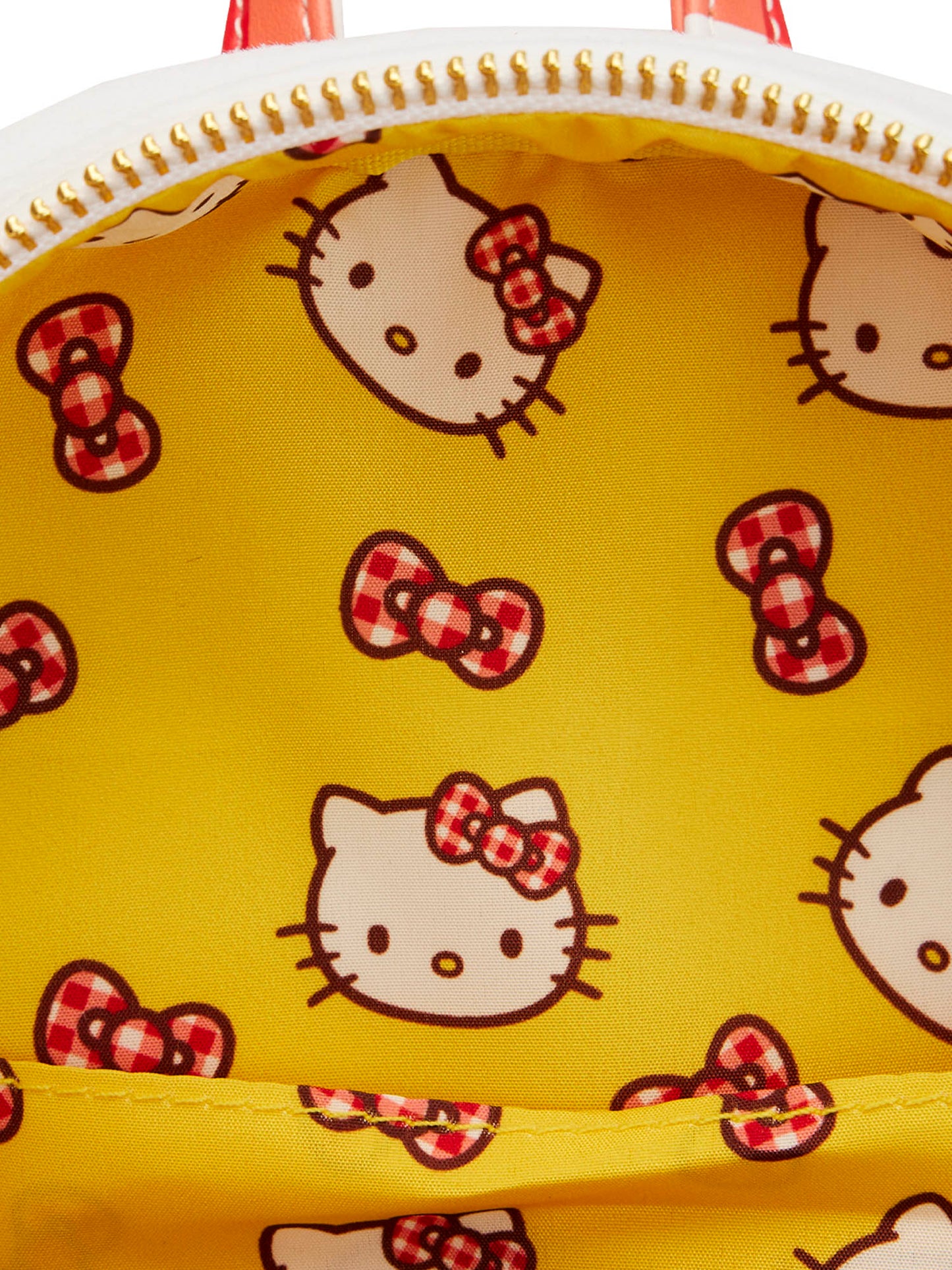 Loungefly x Sanrio Hello Kitty Mini Backpack Handbag Gingham White Red