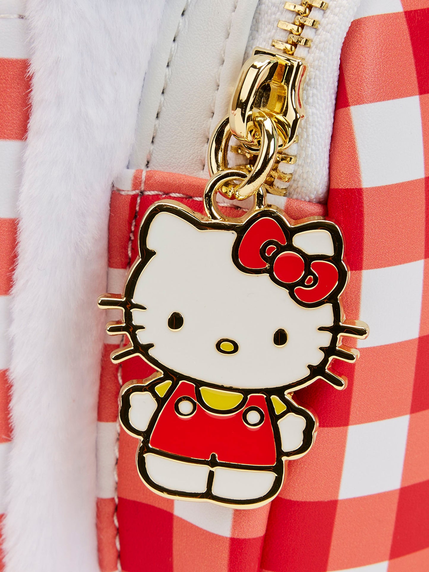 Loungefly x Sanrio Hello Kitty Mini Backpack Handbag Gingham White Red