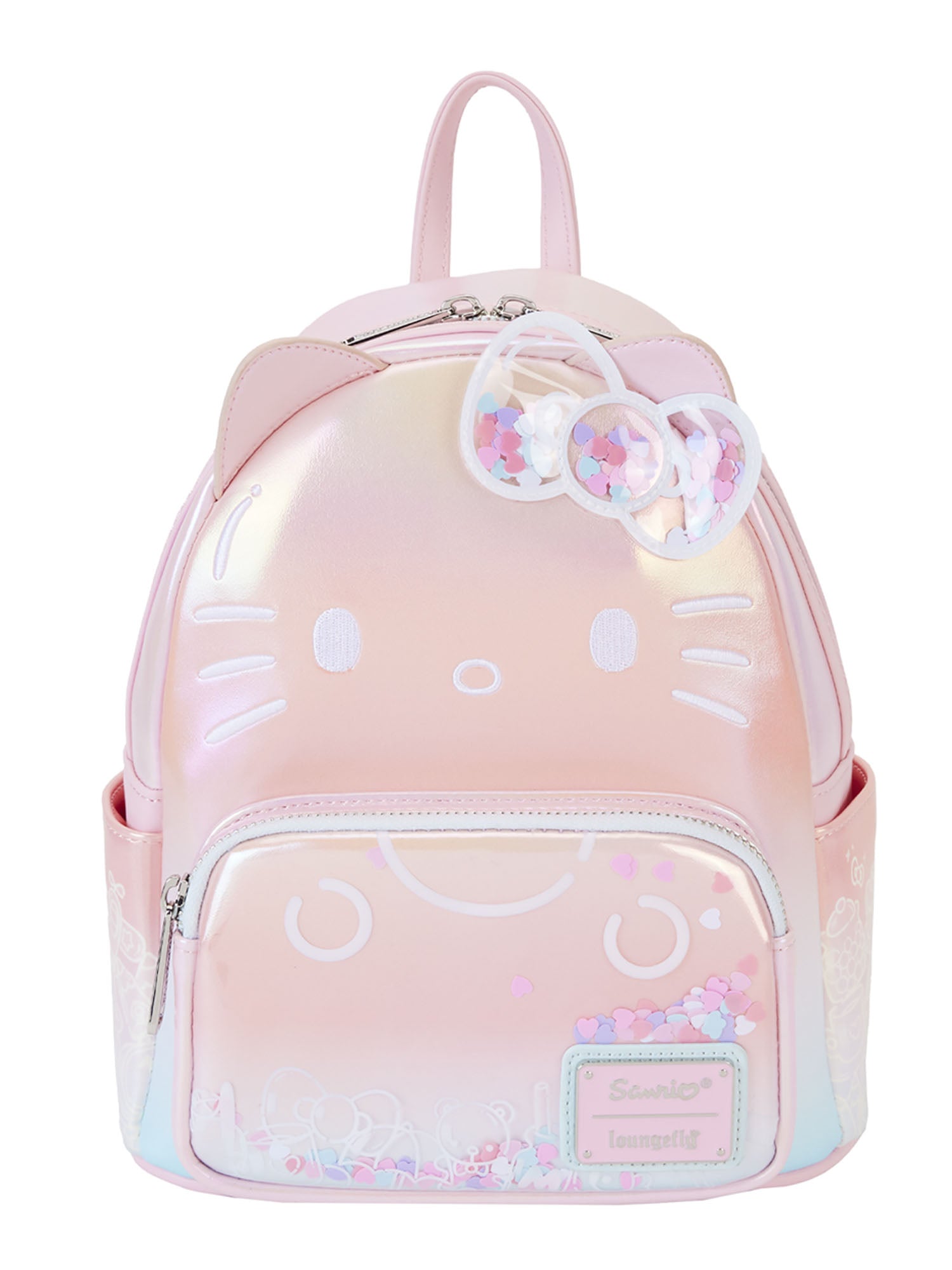 Loungefly x Sanrio Hello Kitty 50th Anniversary Mini Backpack Clear & – Open and Clothing