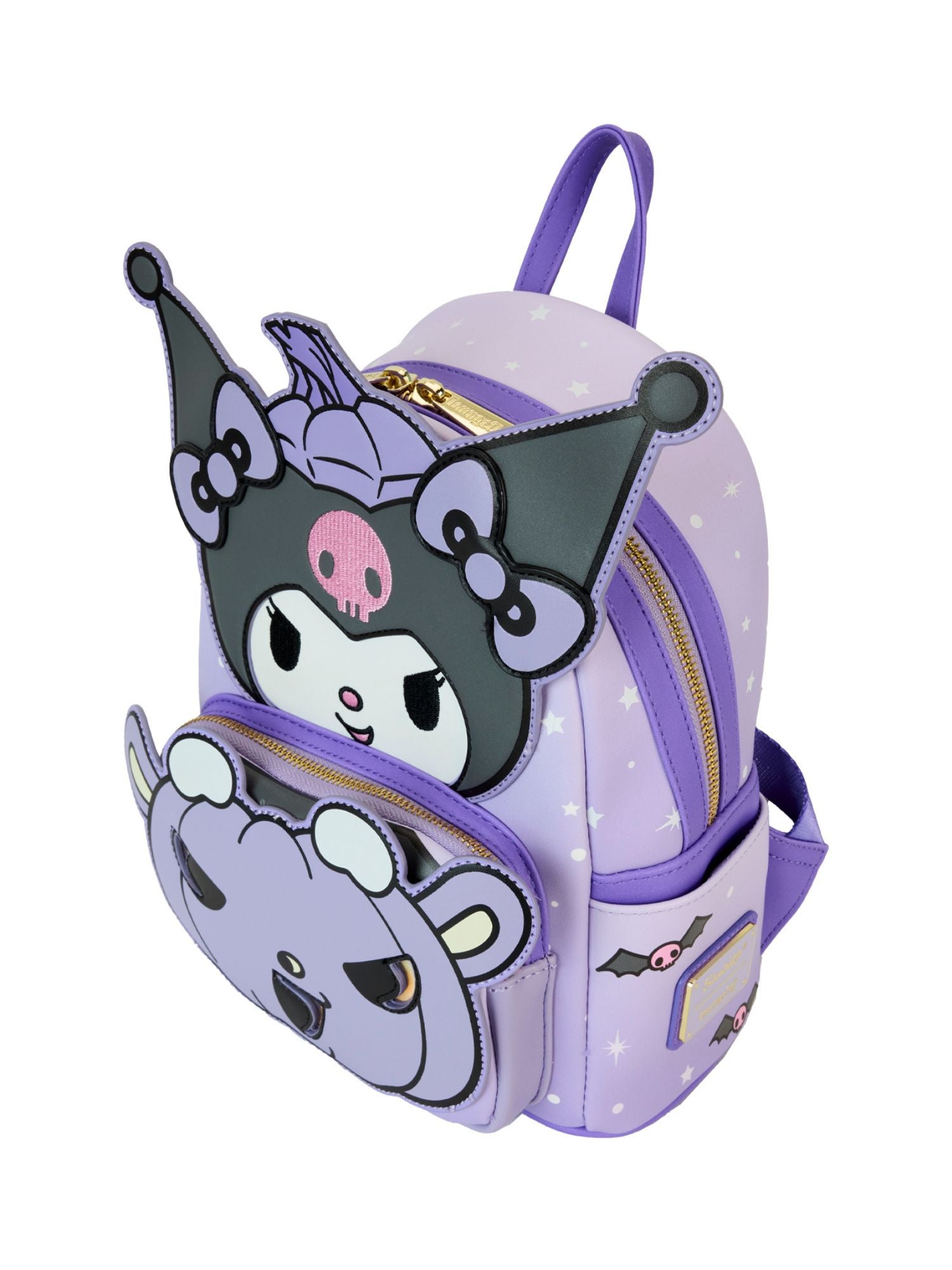 Loungefly x Sanrio Hello Kitty Kuromi Pumpkin Mini Backpack – Open and Clothing Loungefly x Sanrio Hello Kitty Kuromi Pumpkin Mini Backpack – Open and Clothing