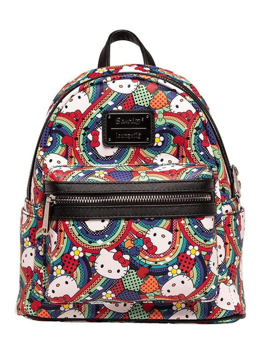 Loungefly x Sanrio Hello Kitty Abstract Rainbows Mini Backpack Handbag