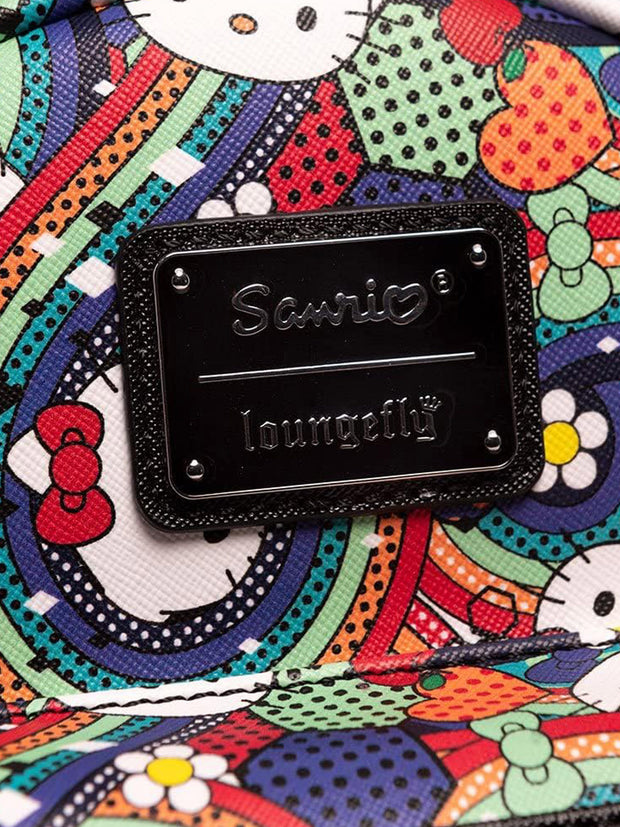 Loungefly x Sanrio Hello Kitty Abstract Rainbows Mini Backpack Handbag